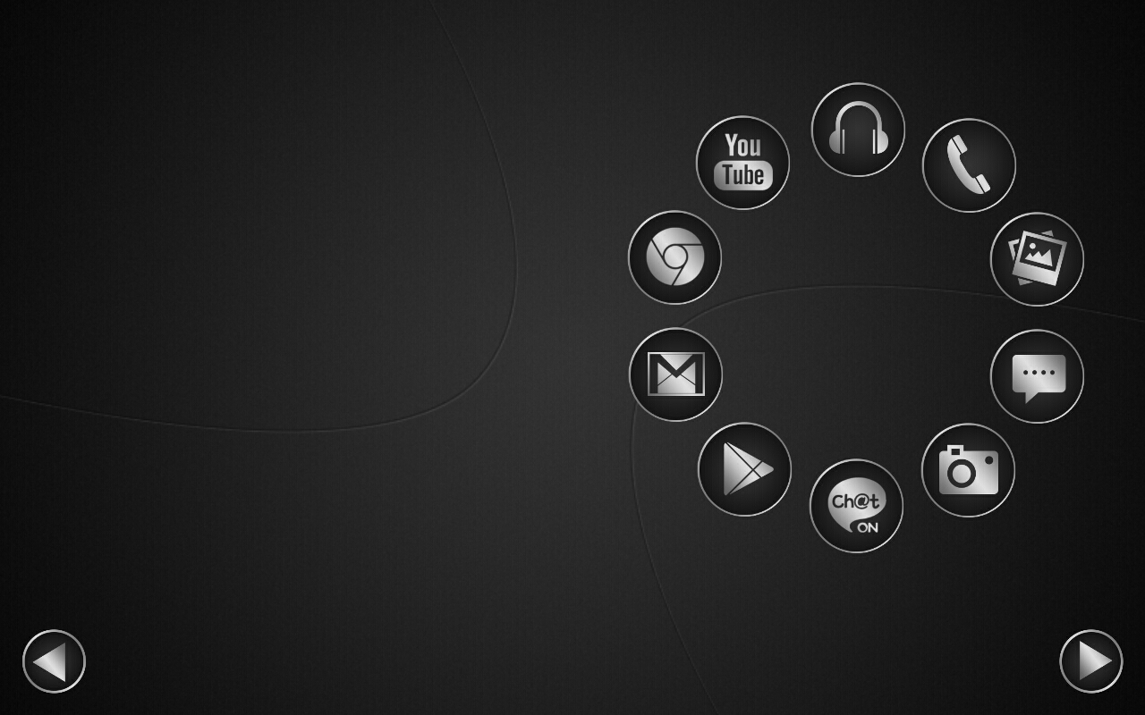 Smart launcher theme SoftBlack