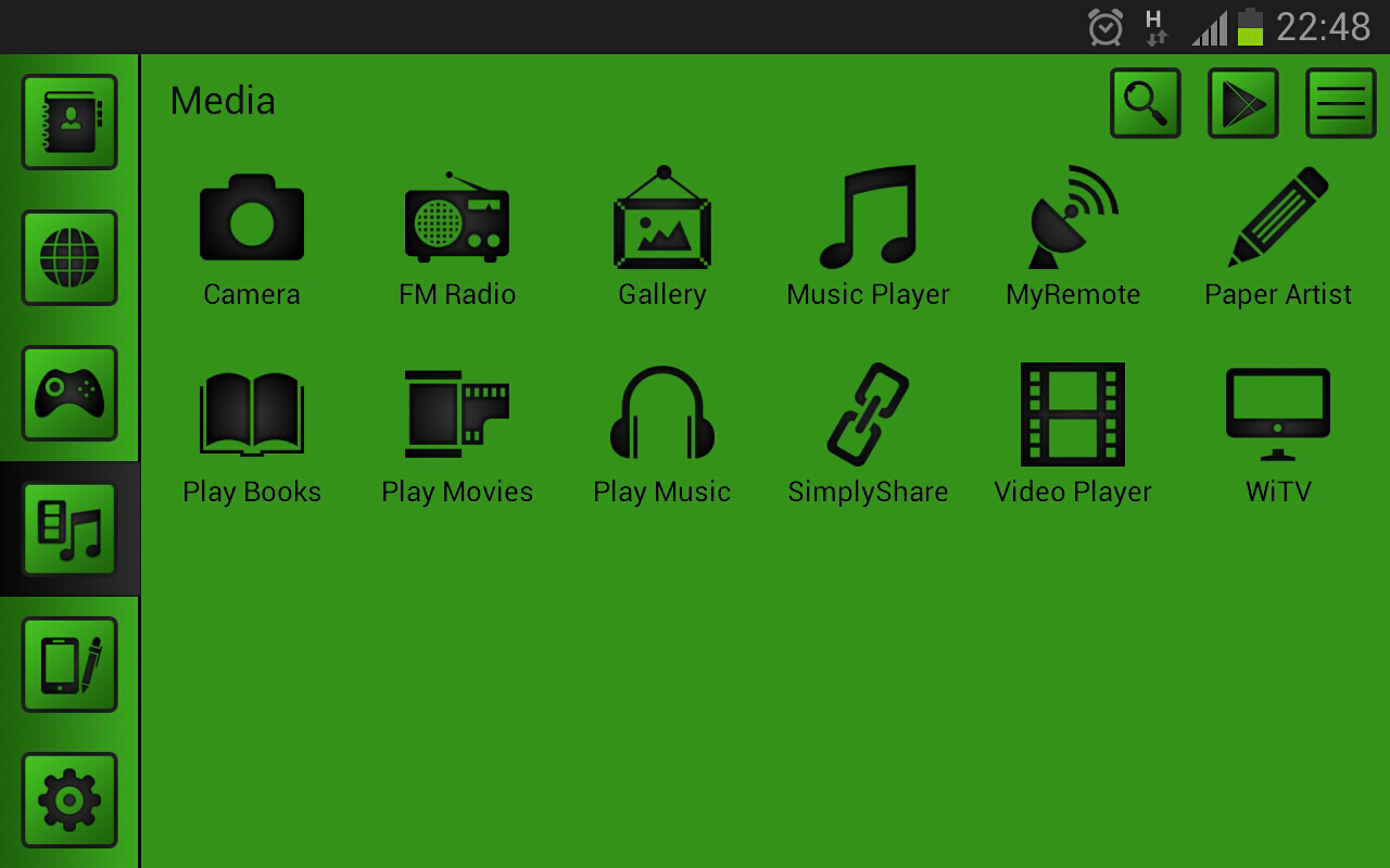 Smart launcher theme SoftGreen