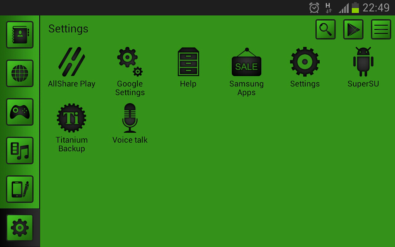 Smart launcher theme SoftGreen