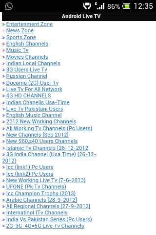 HD 2G And 3G Users Live Tv