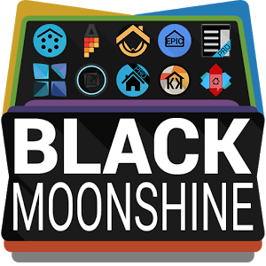 Black Moonshine Launcher Theme 1.7