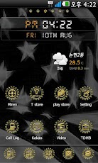 Gold Star Go Launcher EX theme