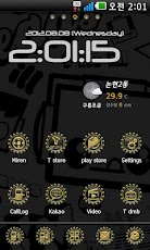 Gold Star Go Launcher EX theme