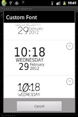 Typo Digit Clock Widget