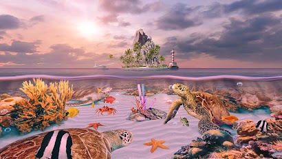 Ocean Aquarium 3D: Turtle Isle