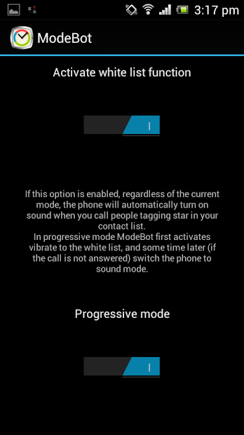 ModeBot - ringer mode manager