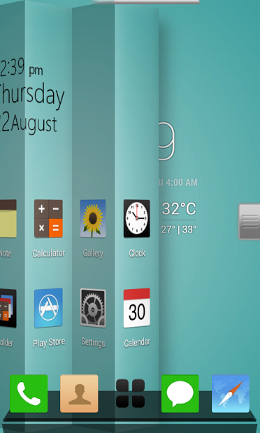 Flat IOS for Next Launcher 3D