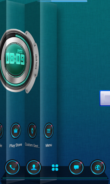 Metal Buttons Next Launcher 3D