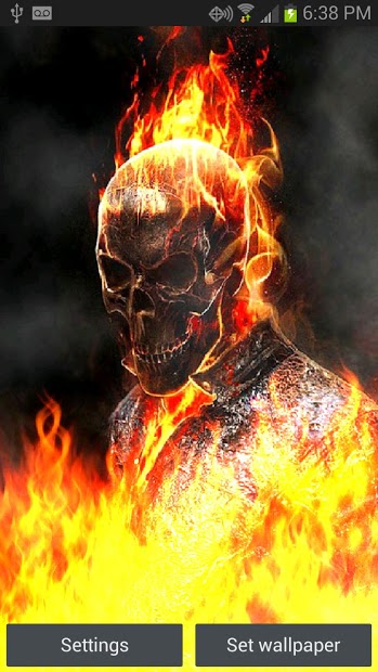 Ghost Rider Fire Flames LWP