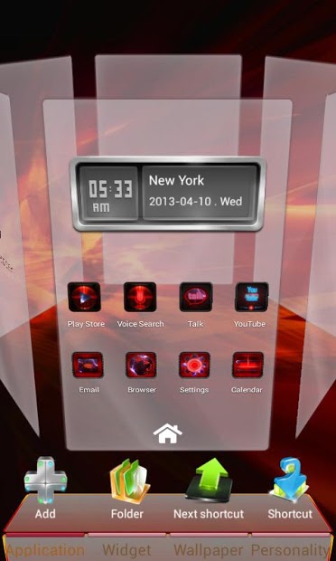 Red Eyes Next Launcher Theme