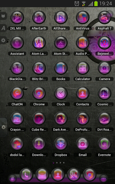 TSF Shell Theme EventGlassV HD