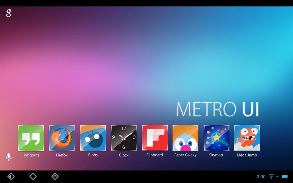 Metro UI HD APEX/NOVA/GO Theme