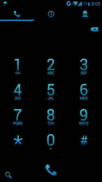 CM10.1 Theme Neon Blue Theme