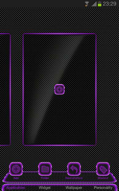 Next launcher theme LED Violet