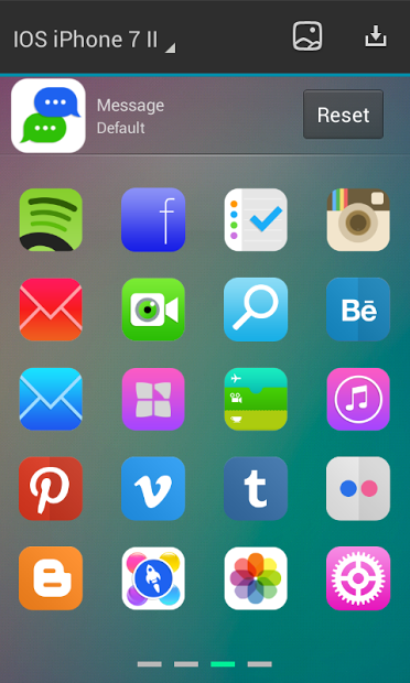 IOS7 II Next Launcher Theme 3D