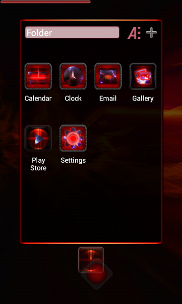 Red Eyes Next Launcher Theme