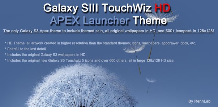 Galaxy S3 HD Apex Theme 1.1