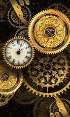 Gold clock world time HD