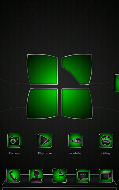 Next launcher theme Soft Green