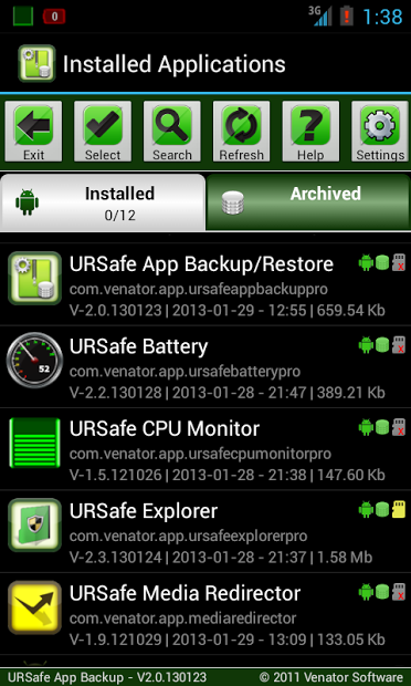 URSafe App Backup/Restore PRO