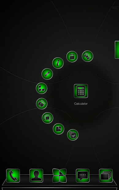 Next launcher theme Soft Green