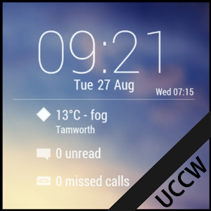 Lock Clock Widget - UCCW Skin 1.0.1