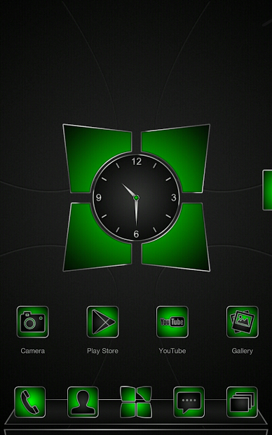 Next launcher theme Soft Green