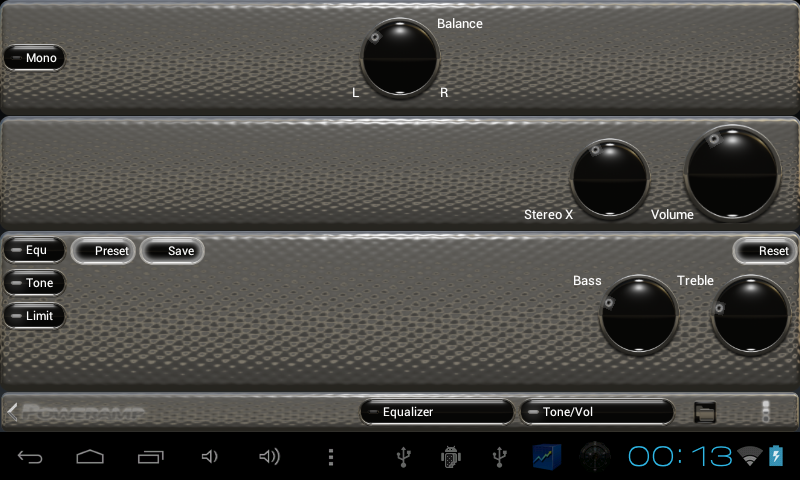 Poweramp skin sterling silver