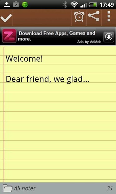 Notepad for Android