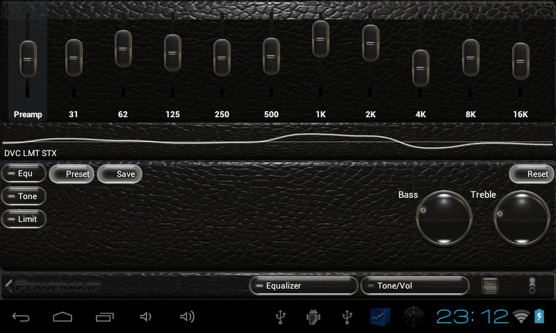 Poweramp skin black lizard