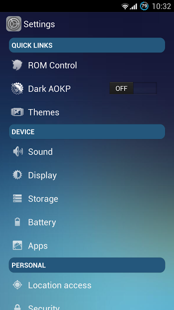 CM 10.1AOKP IOS7 THEME CHOOSER