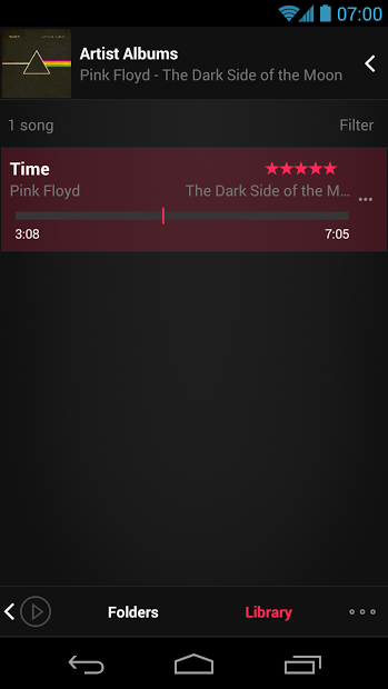 Poweramp iOS 7 Dark Skin 2in1