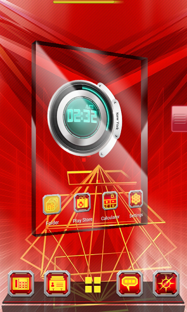 Neon Robust Next Launcher 3D