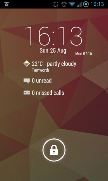 Lock Clock Widget - UCCW Skin