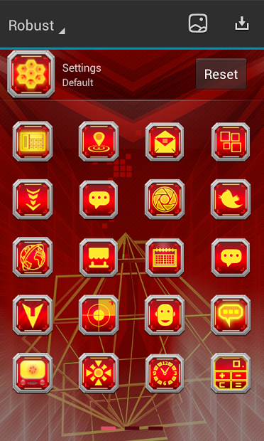 Neon Robust Next Launcher 3D