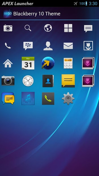 BlackBerry 10 GO/Apex Theme