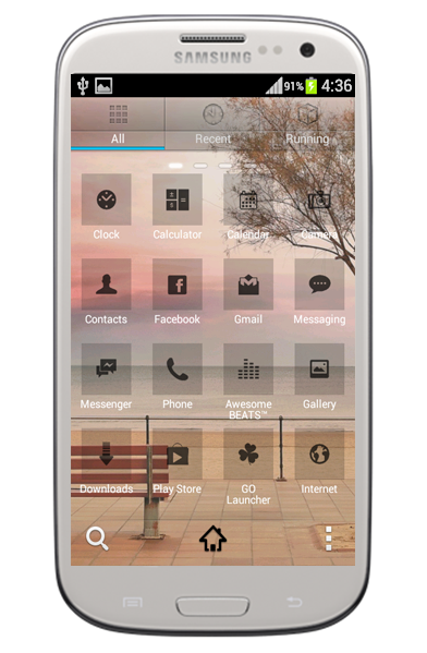 BlackGlass MultiLauncher Theme