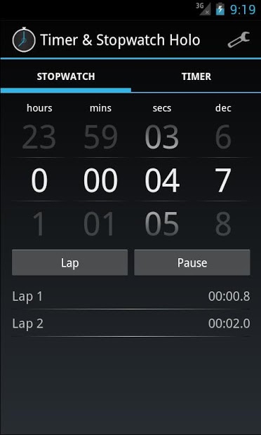 Timer & Stopwatch Holo