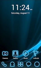 Blue Neon GO Launcher EX Theme