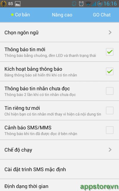 GO SMS Pro Việt hóa