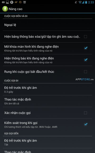 Ghi âm cuộc gọi (Việt hóa)