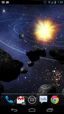 Asteroid Belt Live Wallpaper