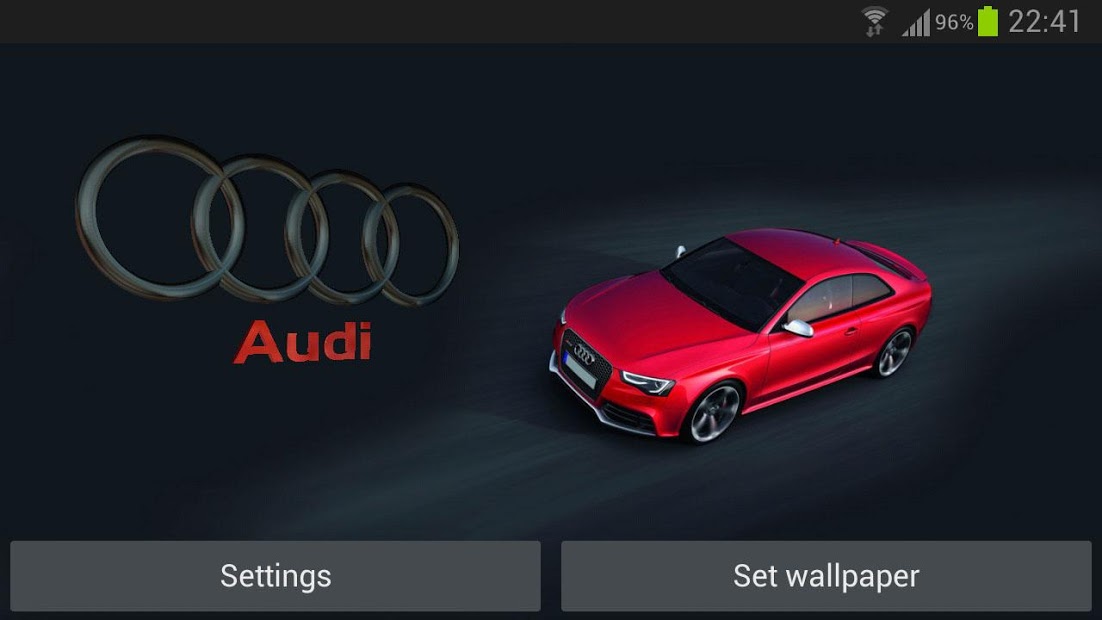 3D AUDI Logo HD Live Wallpaper