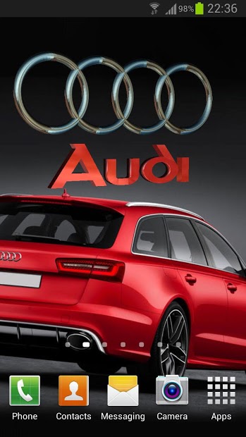 3D AUDI Logo HD Live Wallpaper