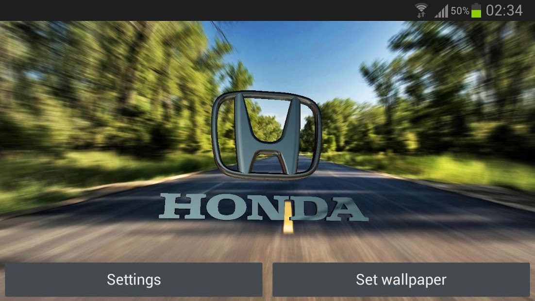 3D HONDA Logo HD LWP