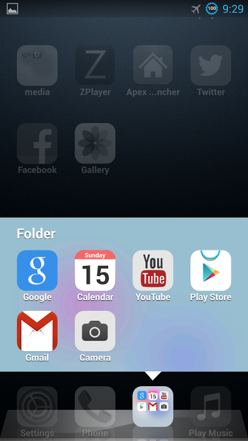 IOS 7 launcher from Ashron