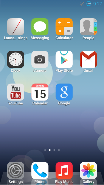 IOS 7 launcher from Ashron