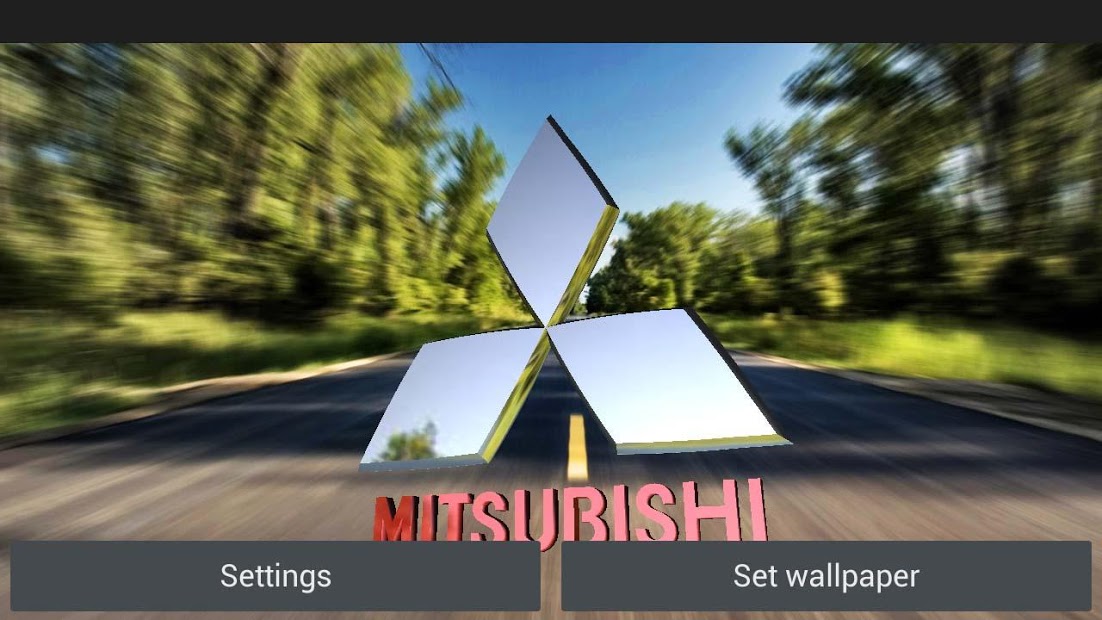 3D MITSUBISHI Logo HD LWP