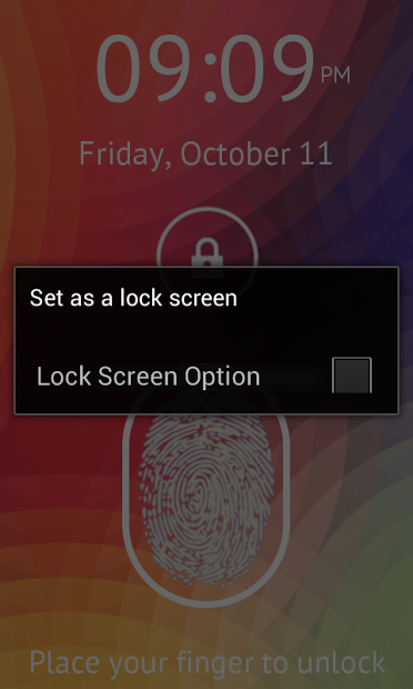 Fingerprint Scanner LockScreen