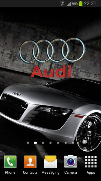 3D AUDI Logo HD Live Wallpaper